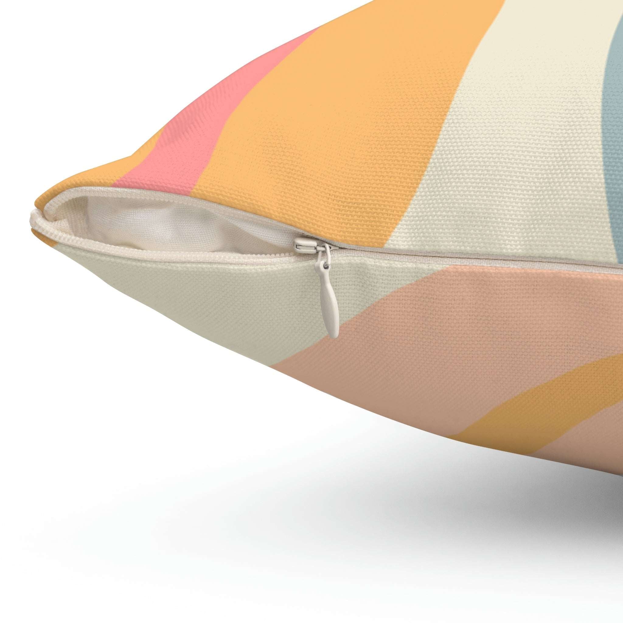 Colorful Coffee Beans Square Pillow Home Decor Pink Sweetheart