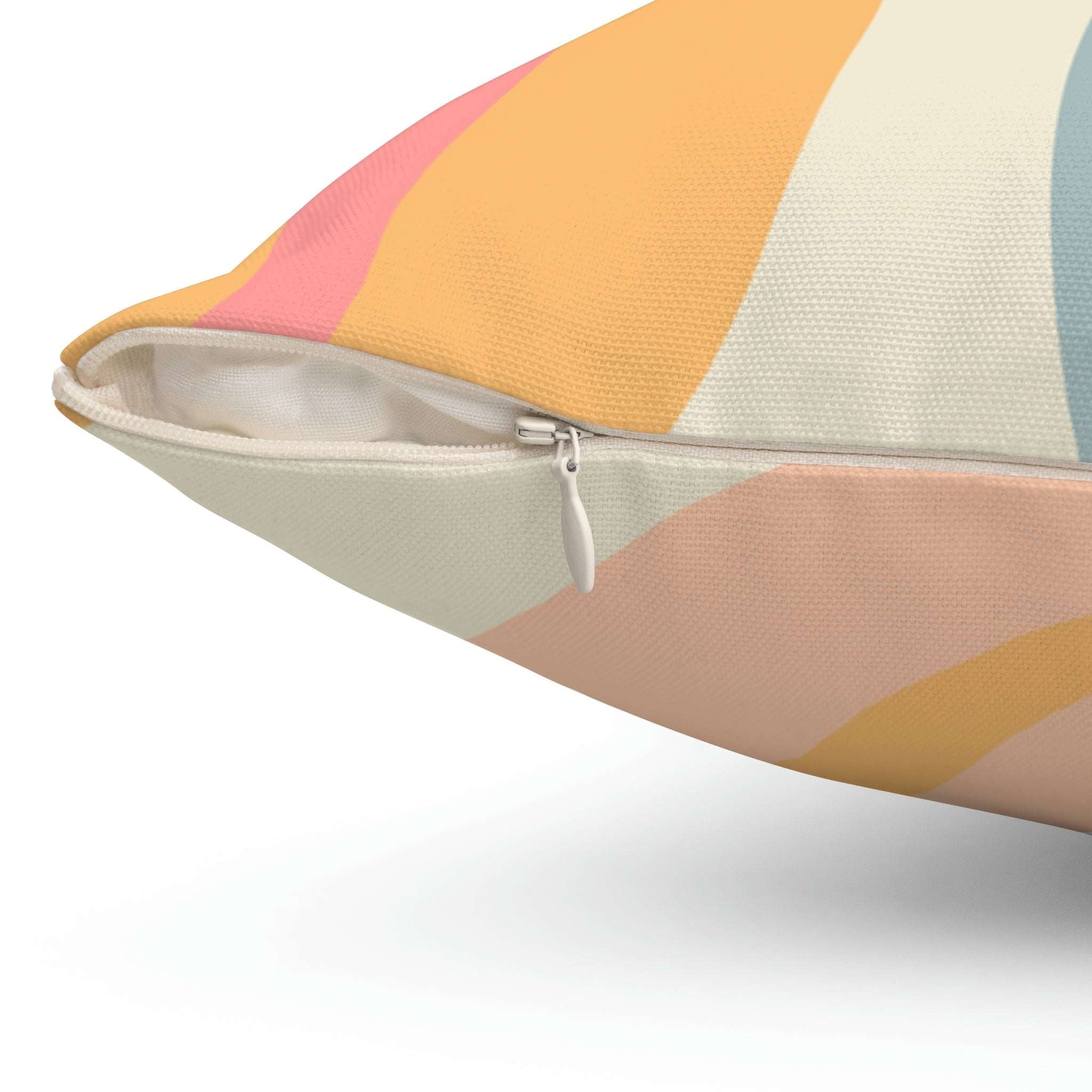 Colorful Coffee Beans Square Pillow Home Decor Pink Sweetheart