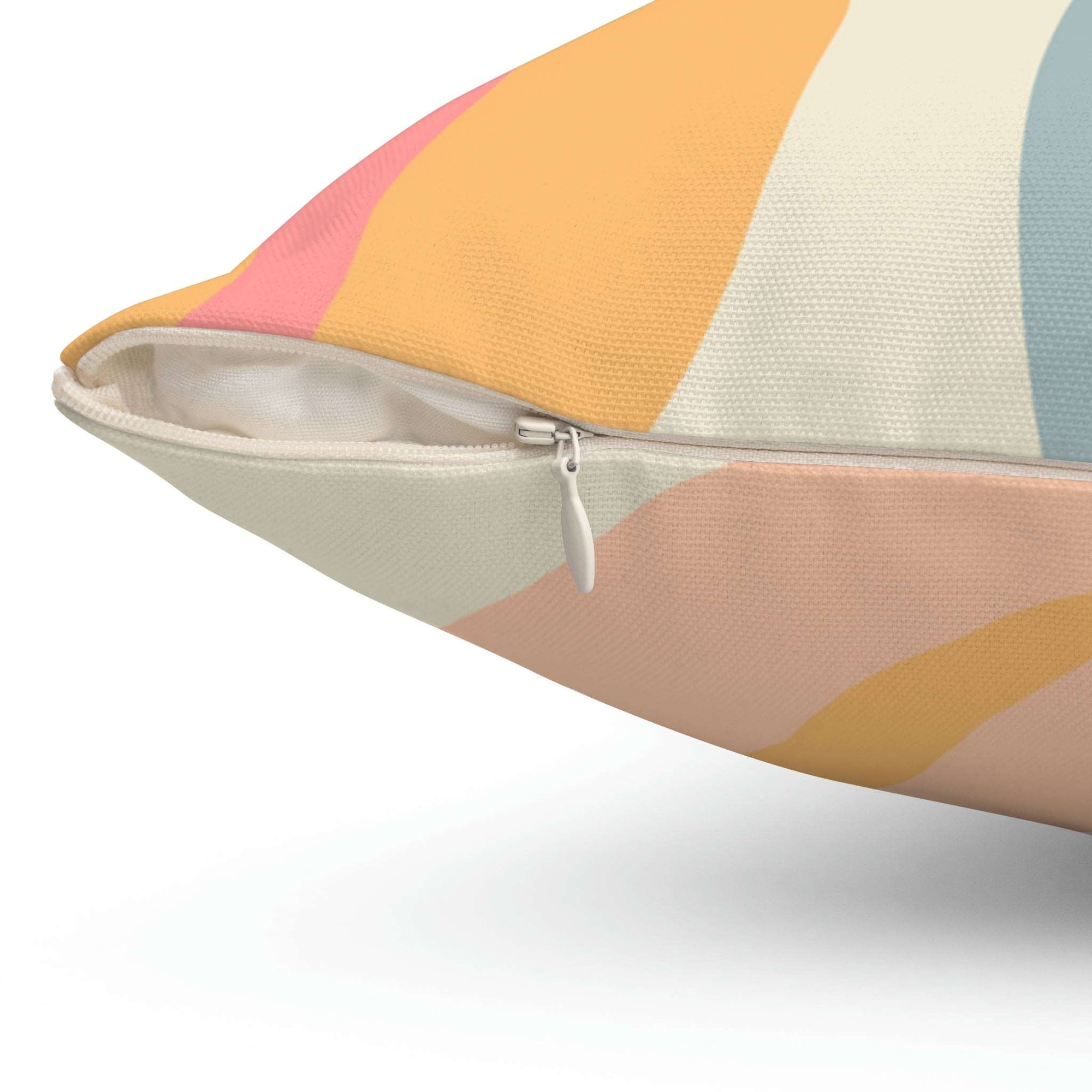 Colorful Coffee Beans Square Pillow Home Decor Pink Sweetheart