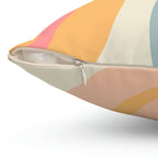 Colorful Coffee Beans Square Pillow Home Decor Pink Sweetheart