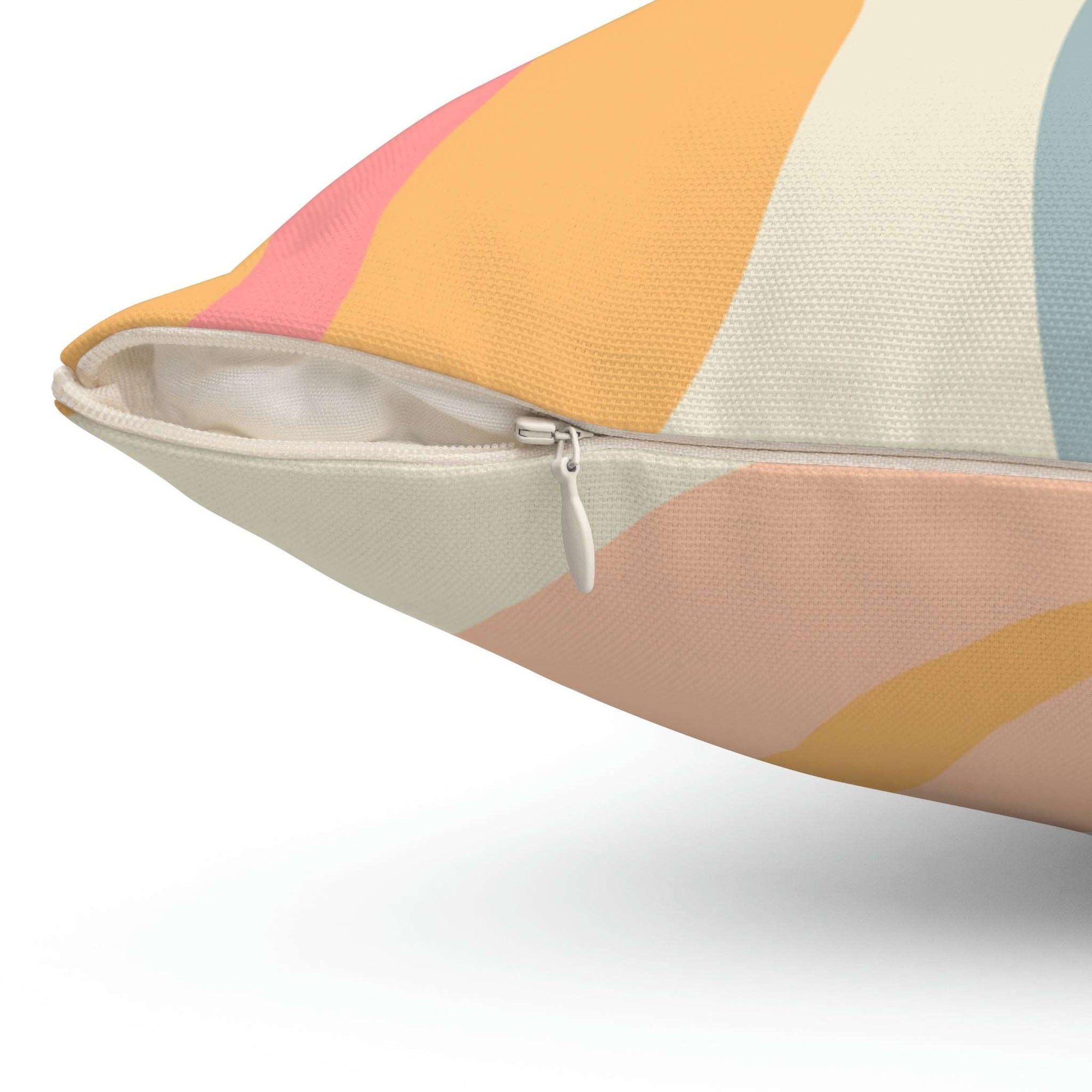 Colorful Coffee Beans Square Pillow Home Decor Pink Sweetheart