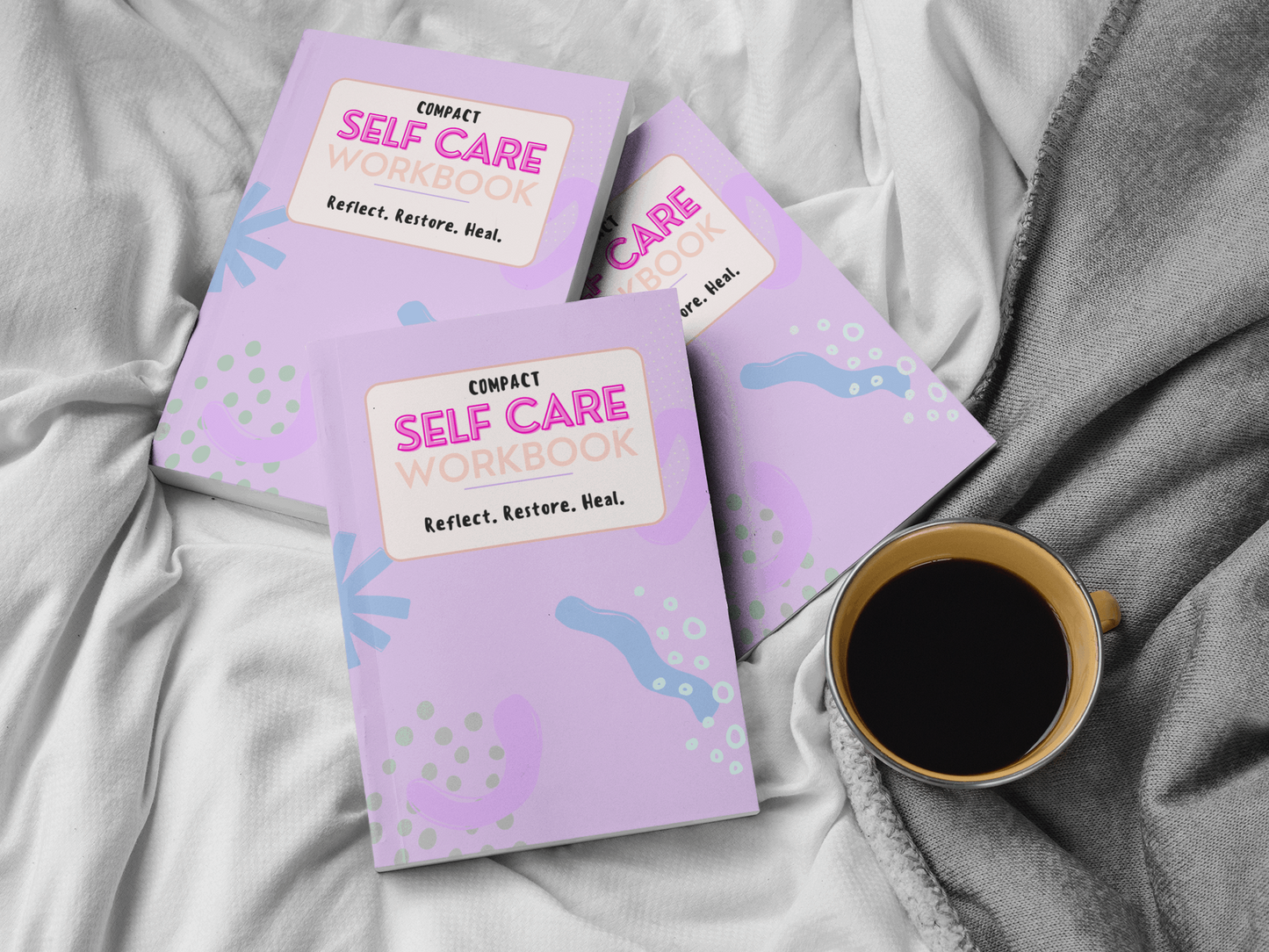 Compact Self Care Workbook: Reflect. Restore. Heal. Books Pink Sweetheart