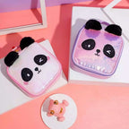 Cute Sequin Panda Makeup Bag Cosmetic & Toiletry Bags Pink Sweetheart