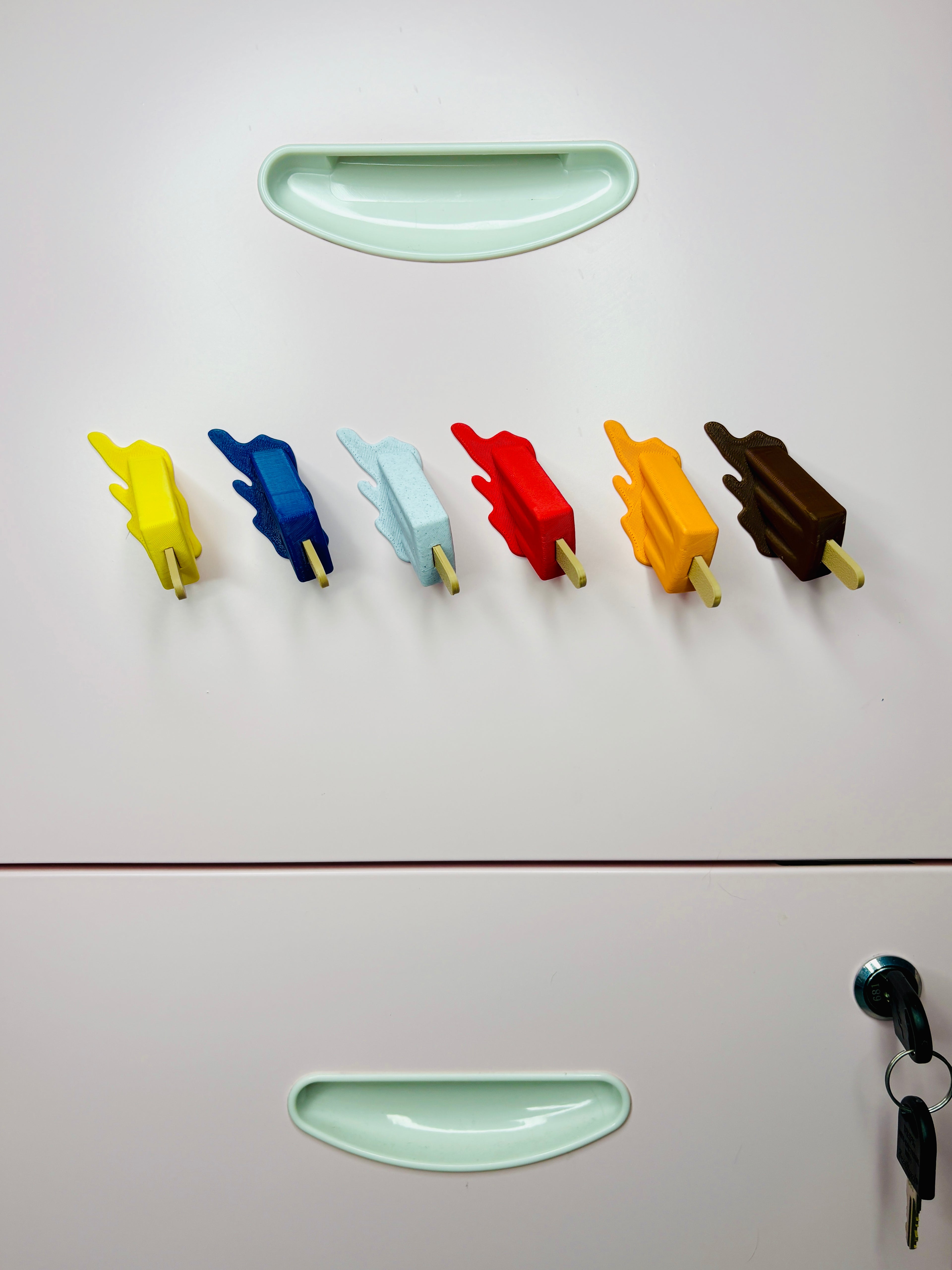Mini Melting Popsicle Magnets - 6pcs