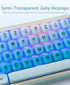 Ocean Blue Jelly Keycaps