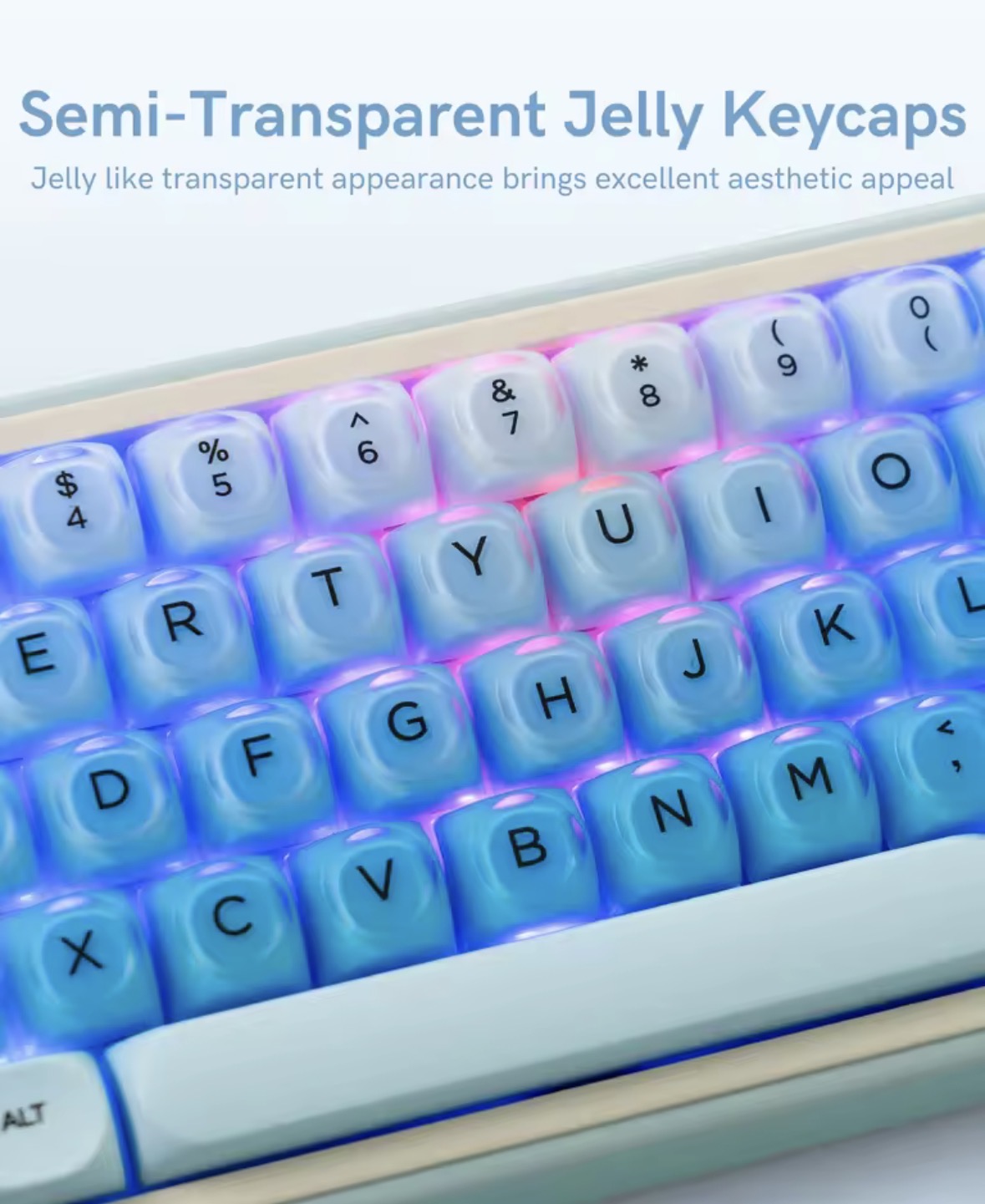 Ocean Blue Jelly Keycaps