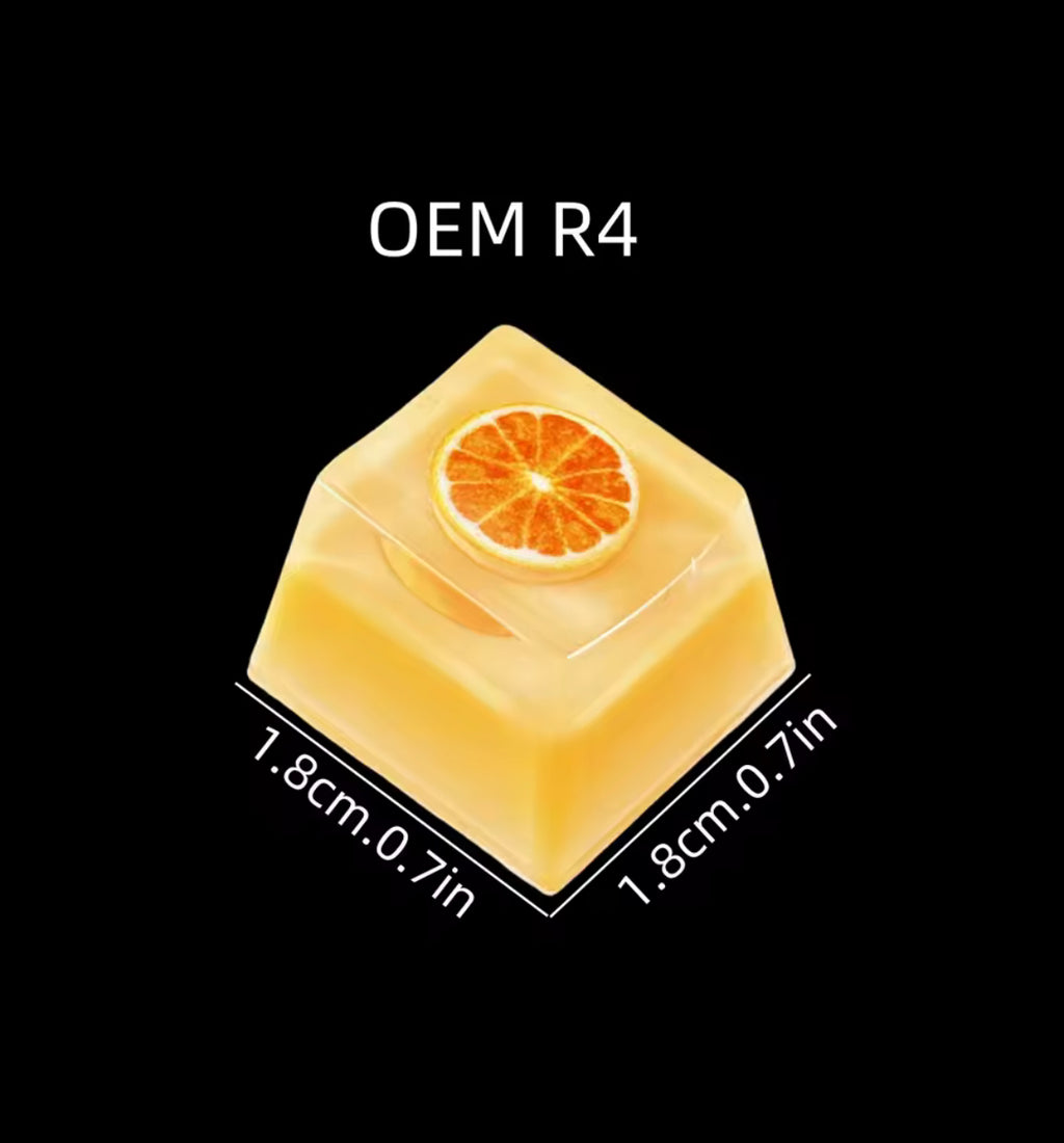 Fruit Gel Translucent Decorative Accent Keycaps Set