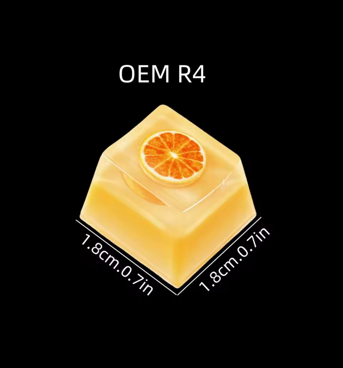 Fruit Gel Translucent Decorative Accent Keycaps Set