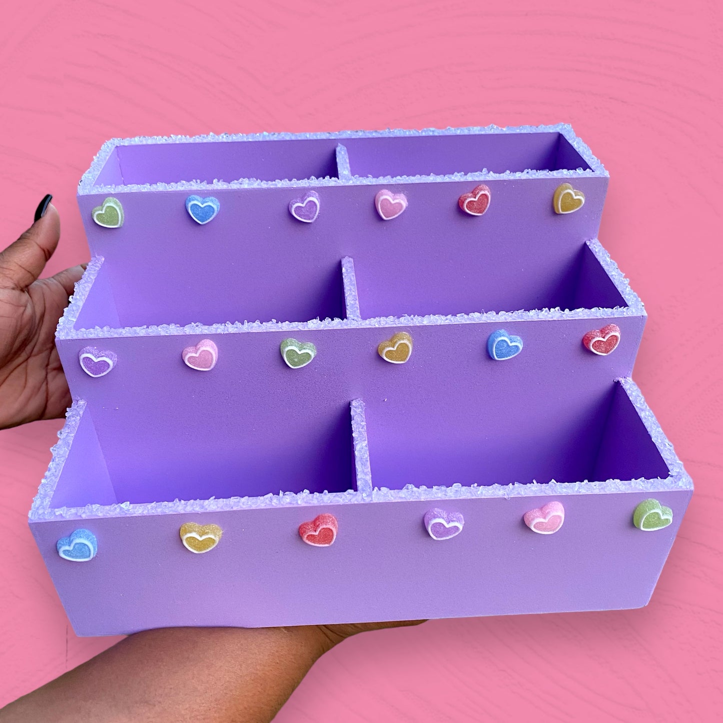 Sugary Sweet Lilac Makeup Organizer