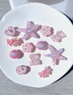 Pink Starfish Clog Charms Set - Pink Sweetheart