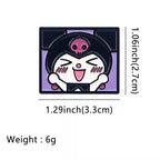 Cute Kawaii Friends Portrait Enamel Pin Set 5pc
