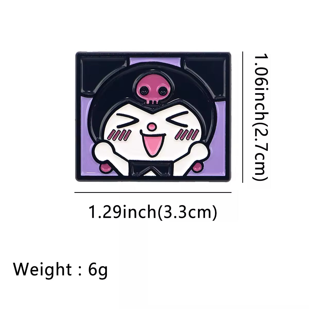Cute Kawaii Friends Portrait Enamel Pin Set 5pc