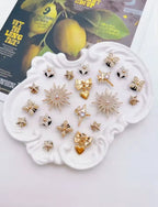 Golden Star Royalty Clog Charms Set - Pink Sweetheart