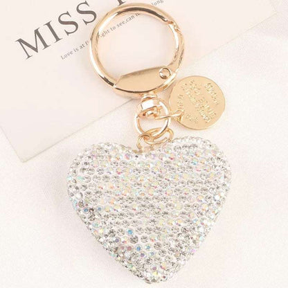 Diamond Heart Keychain Keychains Pink Sweetheart