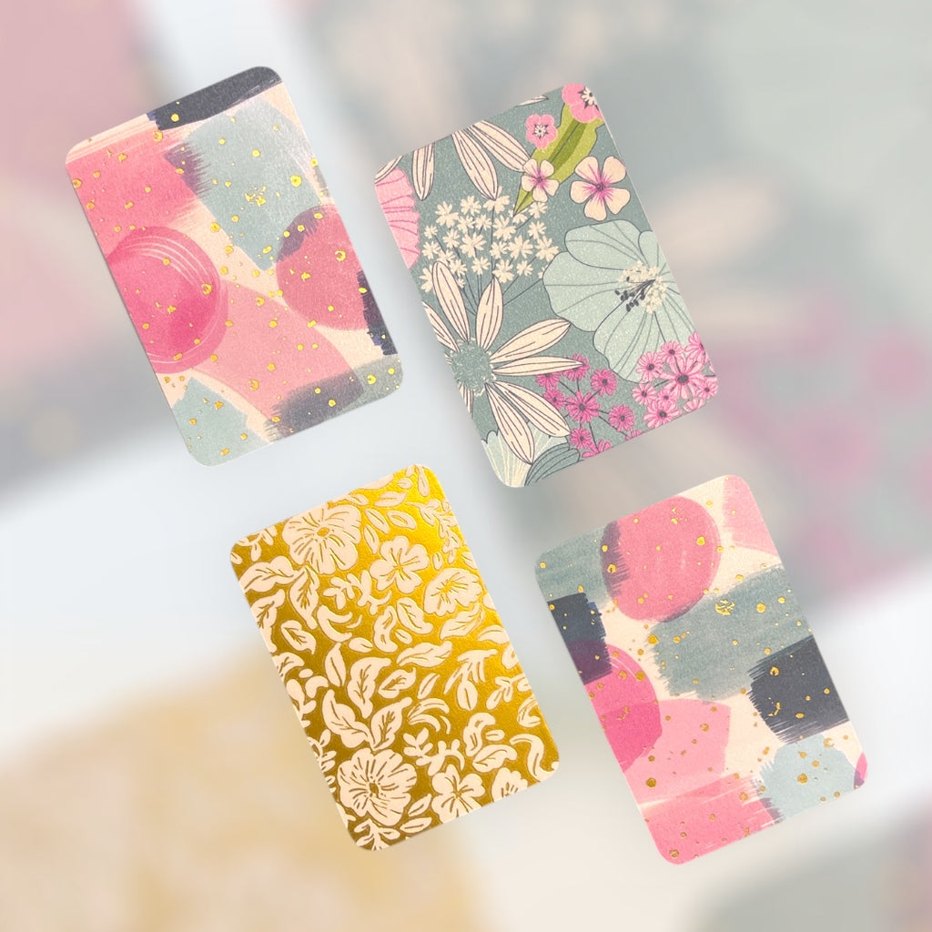 Decorative Wallet Cards 4pcs