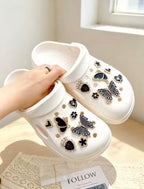 Midnight Butterfly Clog Charms Set