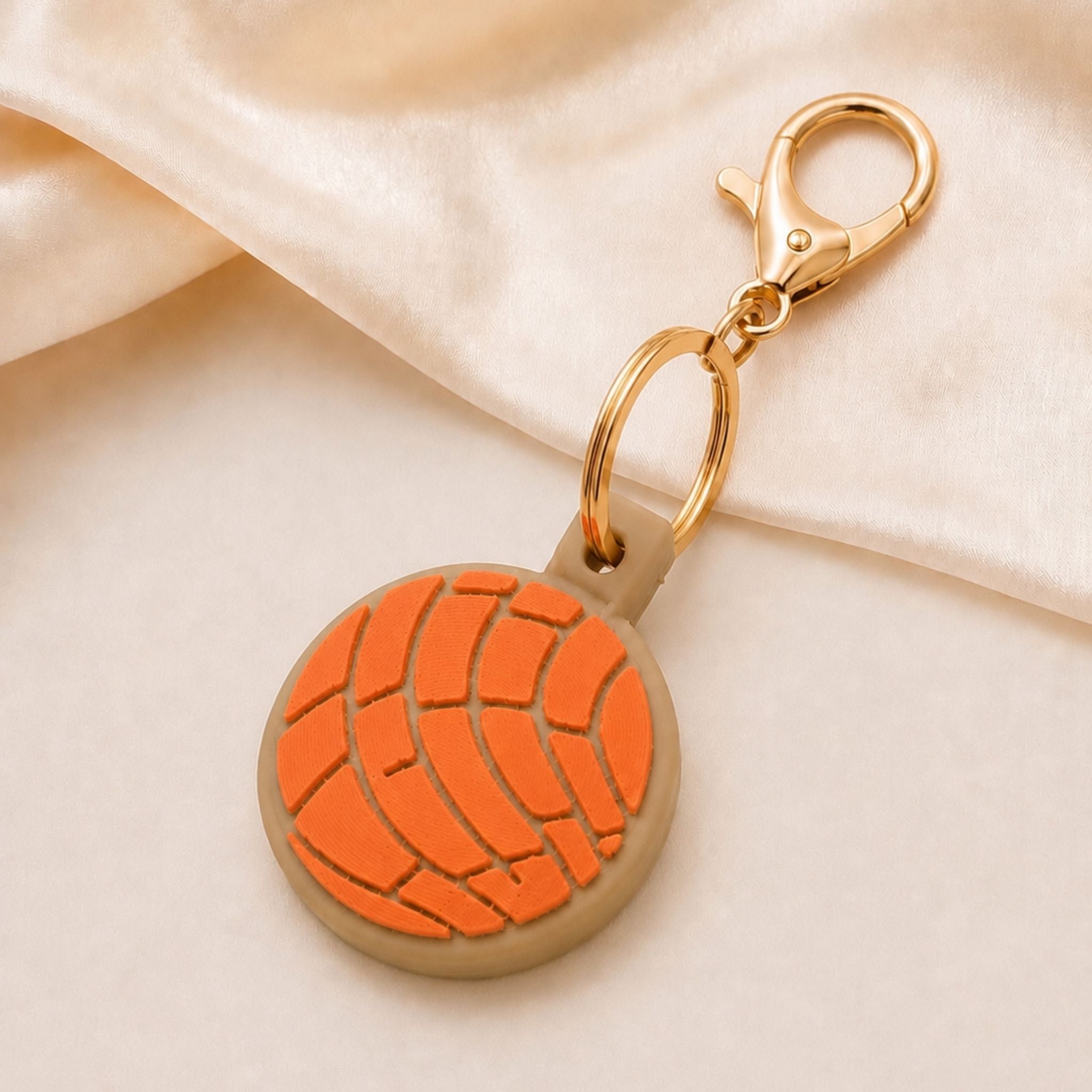 Concha Pan Dulce AirTag Keychain