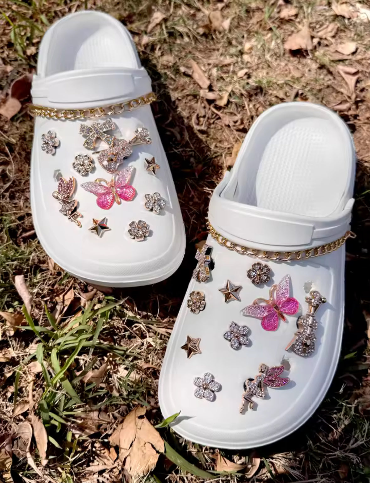 Enchanted Fairy Bling Clog Charms Set