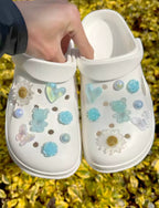 Aquamarine Pearl Garden Clog Charms Set