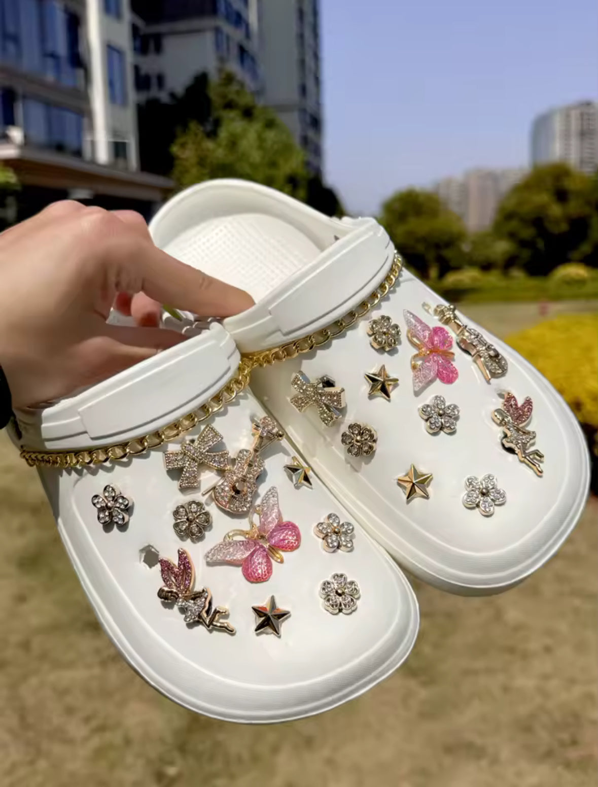 Enchanted Fairy Bling Clog Charms Set