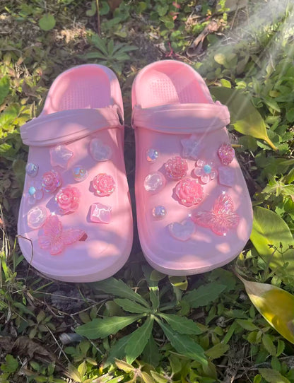 Bubblegum Pink Paradise Clog Charms Set