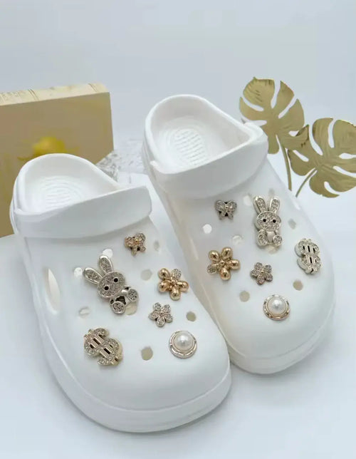 Bougie Bunny Bling Clog Charms Set - Pink Sweetheart