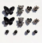 Black Onyx Fantasy Clog Charms Set