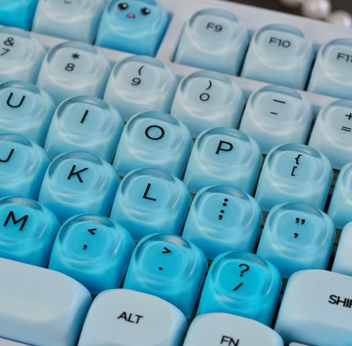 Ocean Blue Jelly Keycaps