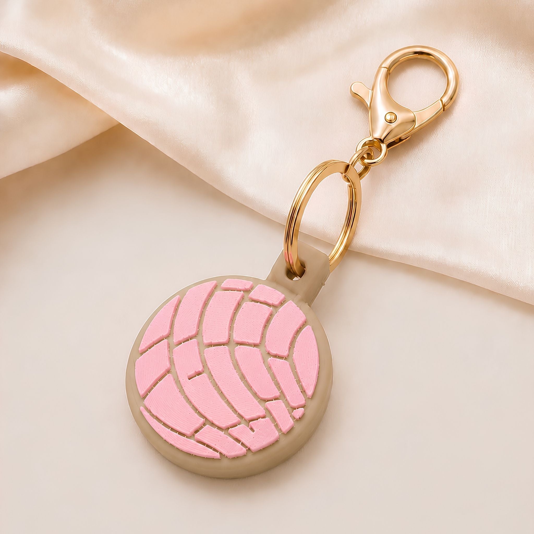 Concha Pan Dulce AirTag Keychain