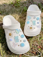 Aquamarine Pearl Garden Clog Charms Set