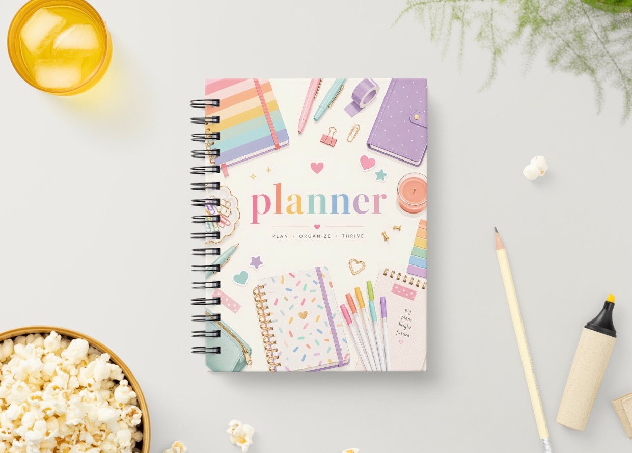 6 Month Undated Hardcover Planner