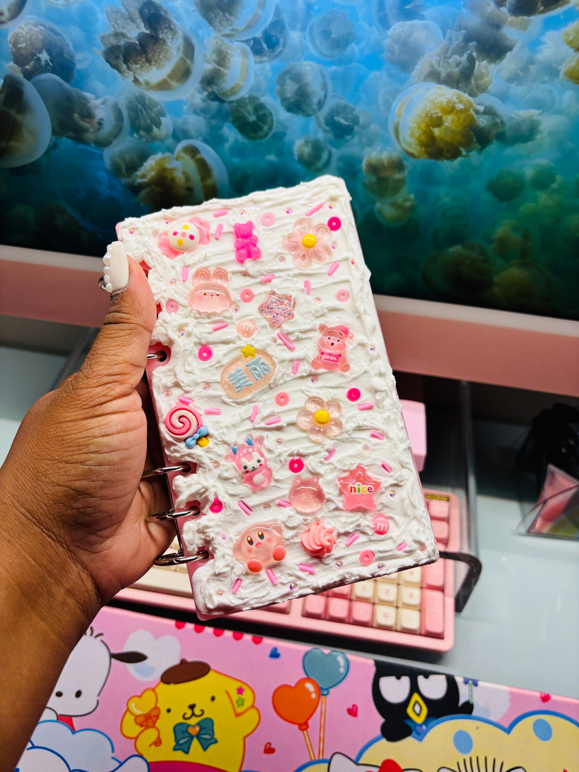 Pink Mochi Frosted Decoden Acrylic Binder