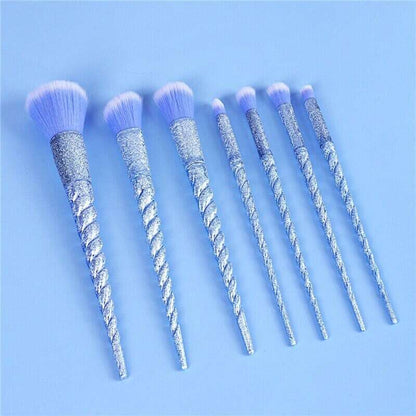 Frosted Unicorn Ombre Makeup Brush Set Makeup Brushes Pink Sweetheart