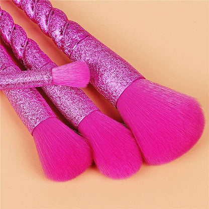 Frosted Unicorn Ombre Makeup Brush Set Makeup Brushes Pink Sweetheart