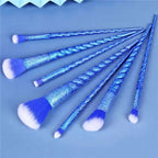 Frosted Unicorn Ombre Makeup Brush Set Makeup Brushes Pink Sweetheart