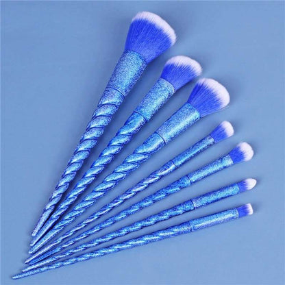 Frosted Unicorn Ombre Makeup Brush Set Makeup Brushes Pink Sweetheart