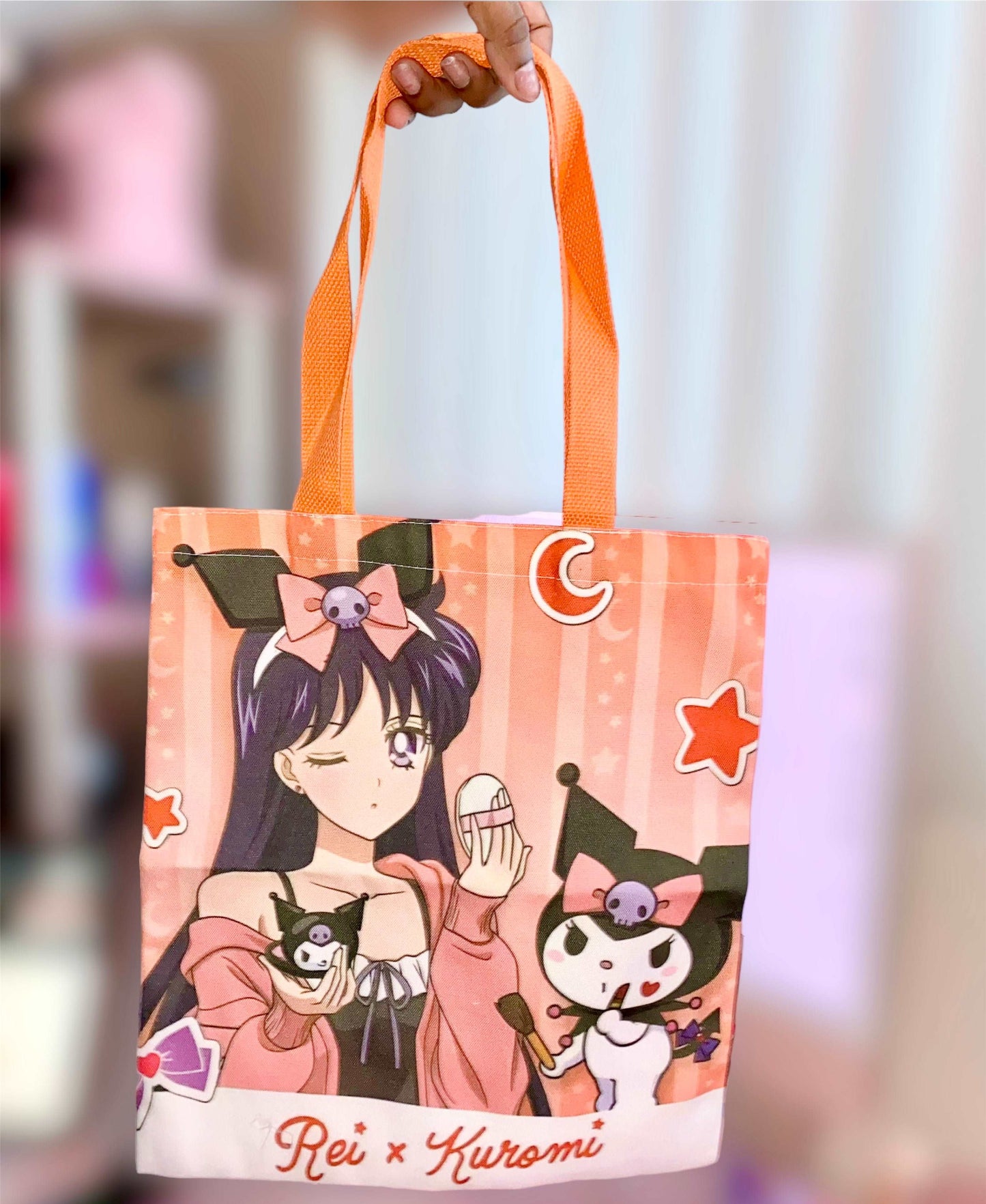 Rei Hino x Kuromi Orange Canvas Tote Bag