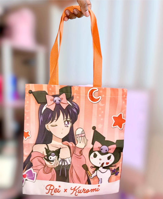 Rei Hino x Kuromi Orange Canvas Tote Bag