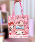 Chibiusa Tsukino x My Melody Pink Canvas Tote Bag - Pink Sweetheart