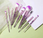 Glittery Glam Cosmetic Makeup Brush Set Makeup Brushes Pink Sweetheart