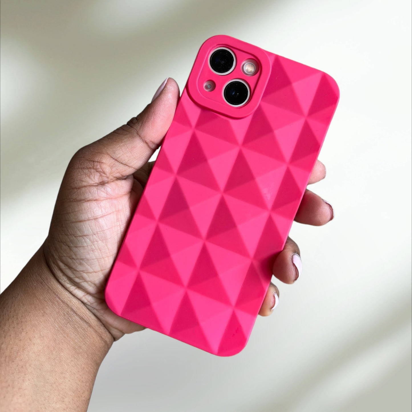 Hot Pink Spiked iPhone 13 Case PREOWNED