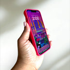 Hot Pink Spiked iPhone 13 Case PREOWNED