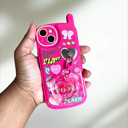 Hot Pink Kawaii iPhone 13 Case PREOWNED