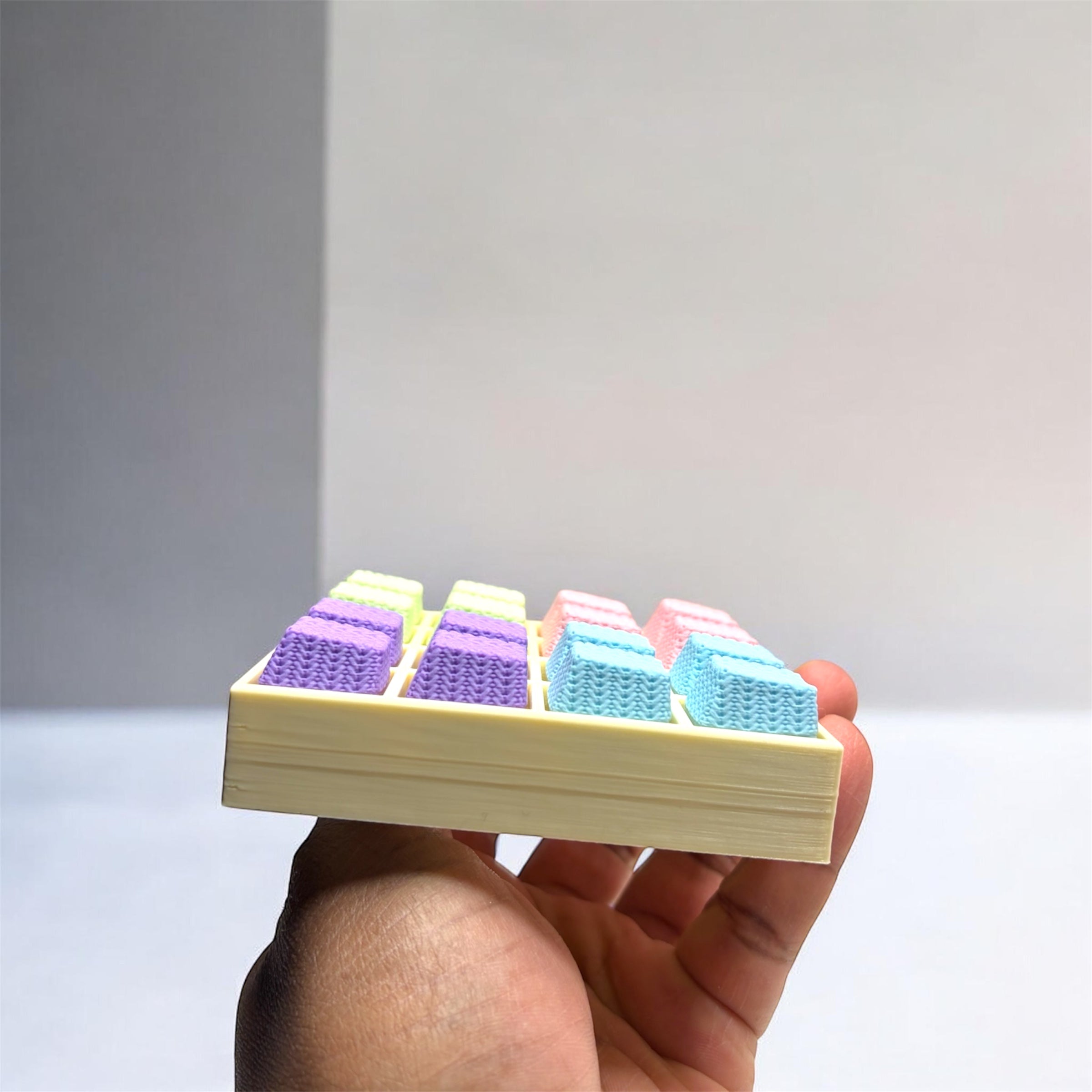 16 Key Multi-Sound Fidget Keychain