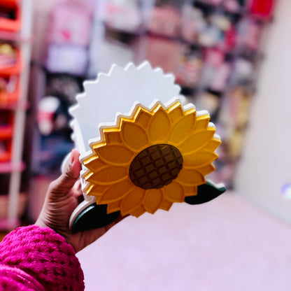 Yellow Sunflower Storage Organizer