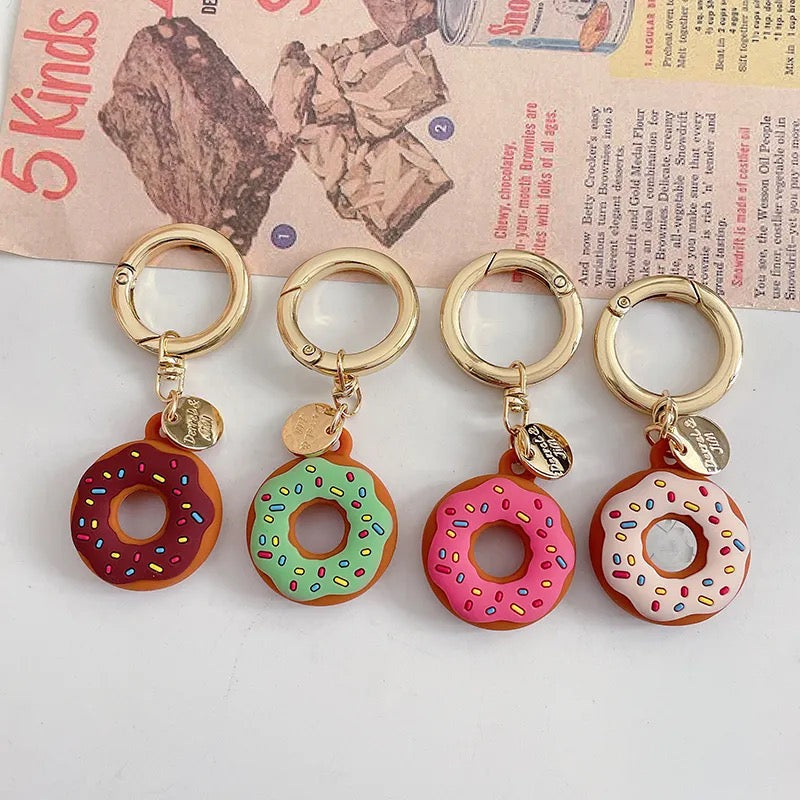 Silicone Frosted Donut Sprinkles Airtag Case