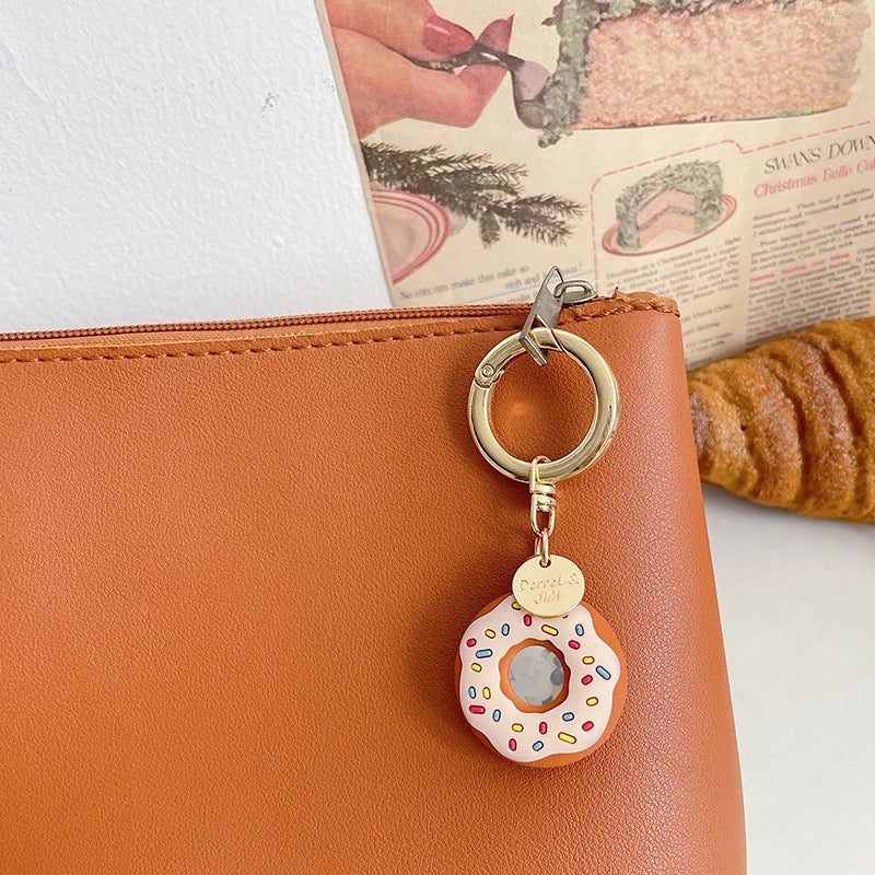 Silicone Frosted Donut Sprinkles Airtag Case
