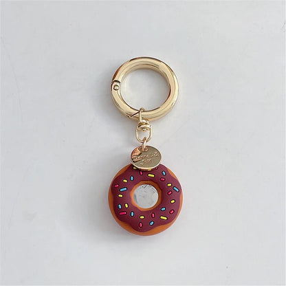 Silicone Frosted Donut Sprinkles Airtag Case
