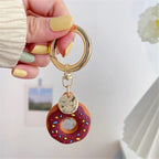 Silicone Frosted Donut Sprinkles Airtag Case