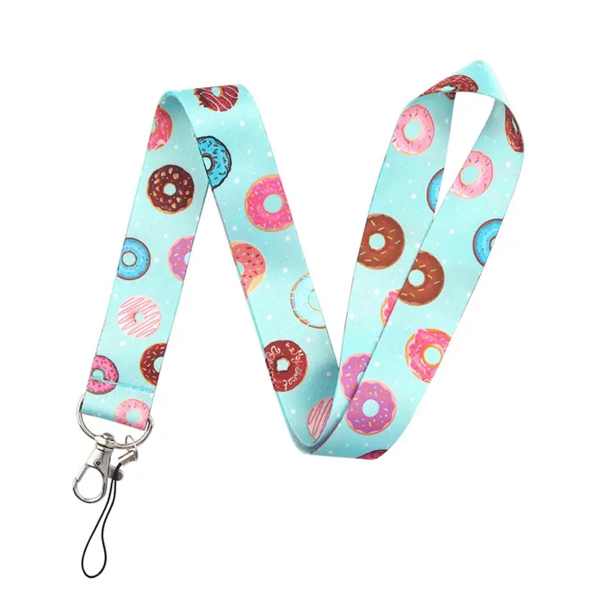 Cute Pattern Design Strap Lanyard Keychain